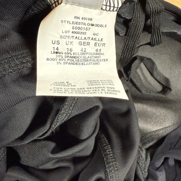 Magicsuit NWT Bianca One Piece Romper Swimsuit Black Size 14 Halter Wireless Bra - Picture 7 of 11